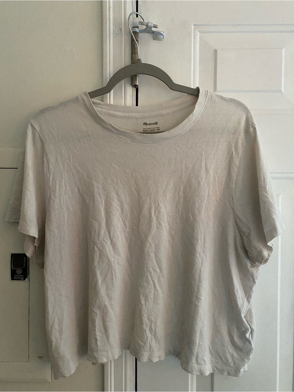 Madewell Men's Short Sleeve Crew Tee in Light Taupe